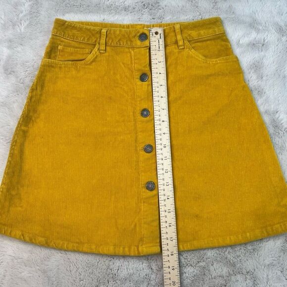 Noisy May Mini Skirt A-Line Womens Size M Corduroy Button Front Autumn Retro - Picture 9 of 10